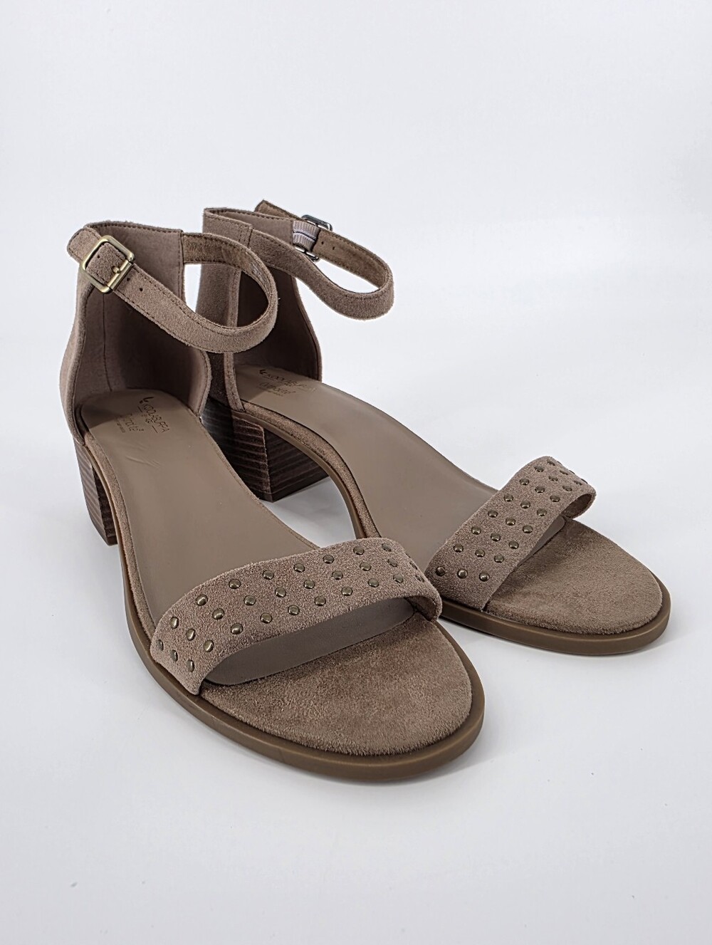 Koolaburra Ugg Bellen Suede Studded Sandals, Heels, Sz 12